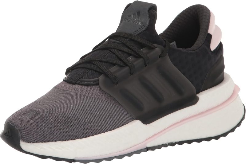 adidas Women's X_PLR Boost Shoes Running 8, Grey/Black/Clear Pink
