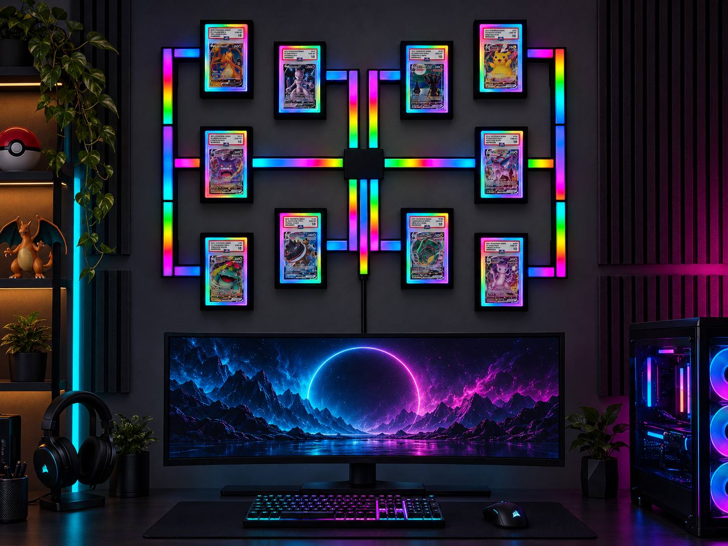 Scavati display in gaming room